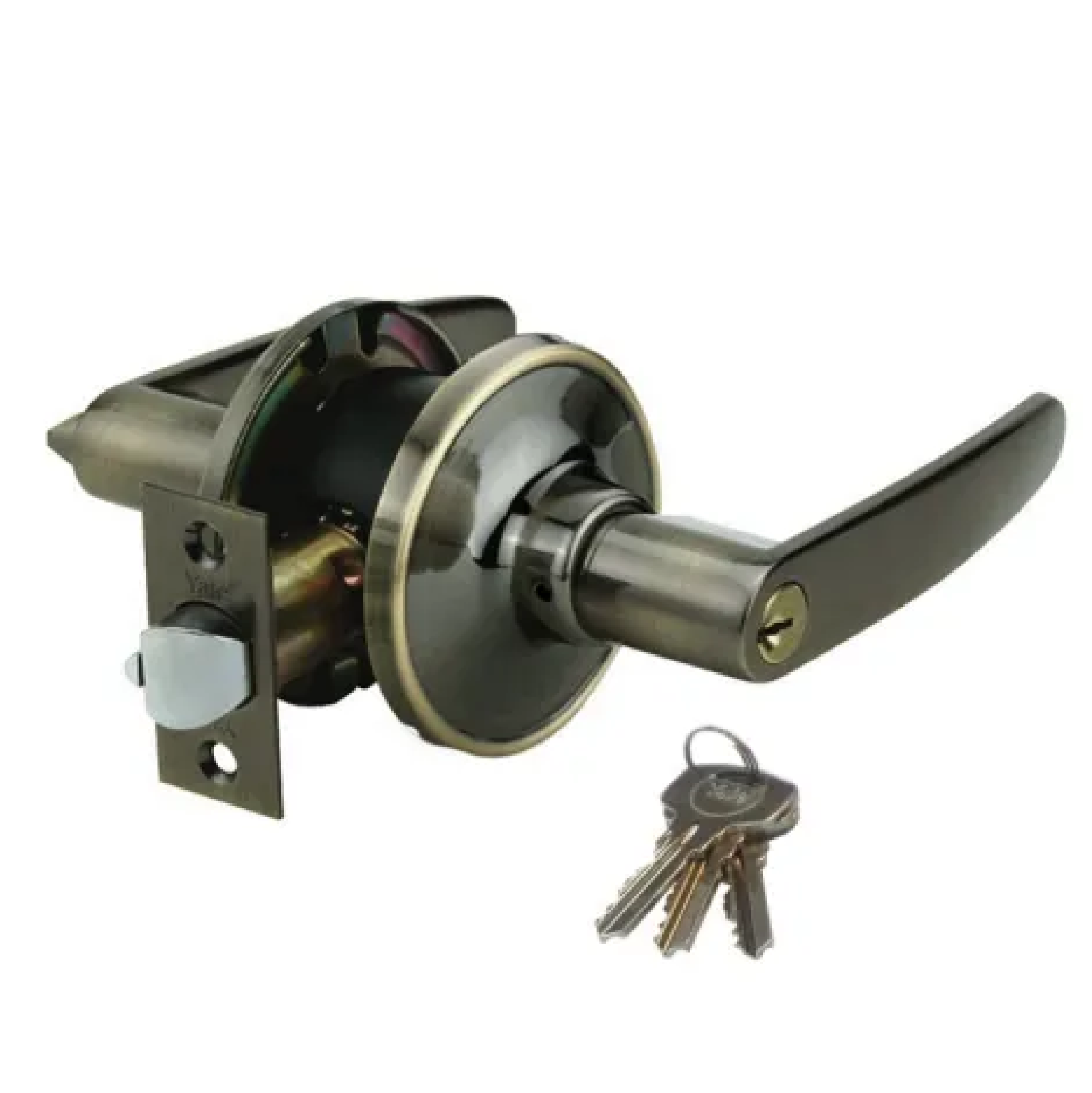 Yale VL5347 US5 Entrance Lockset ANTIQUE BRASS